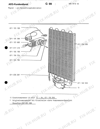 Взрыв-схема холодильника Kuppersbusch EKD 175 - Схема узла Section3